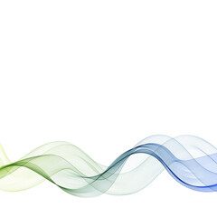 Abstract multicolored waves on white background. Eps 10