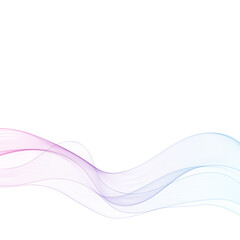 Abstract smooth color wave vector. Curve flow blue motion illustration. Smoke design. Vector lines. Eps 10