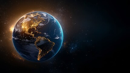 Fototapeta premium Augmented Reality Educational 3D Earth Model with Clean Studio Lighting