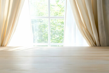 Light Wooden Table Background Illustration