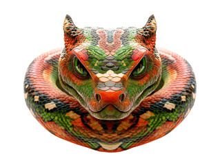 Obraz premium Chinese New Year Celebration Clip Art Vibrant Snake Design for Festive Decorations in Colorful Environments Ideal for Creative Projects