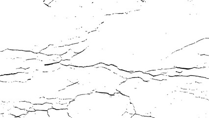 Fototapeta premium Cracks isolated on white background. Crack texture lines isolated on transparent background. Texture for overlay. Wall Background. For designers to apply texture cracks to objects.