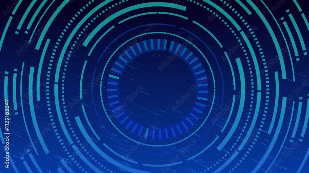 Poster futuristic round hud hologram dashboard interface target circle digital technology background. showc