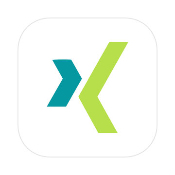 Xing job search app. Social platform for finding jobs	