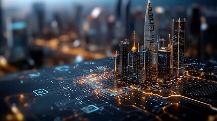 Illuminating Cityscape A Detailed IoT Data Map Overlay of a Smart Urban Landscape