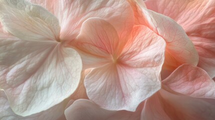 delicate pink flower petals close-up