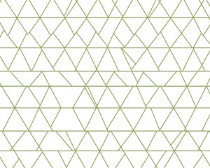 Fototapeta premium Abstract Geometric Green Line Pattern