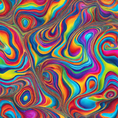 Fototapeta premium Liquid Dreamscapes: A Surreal Exploration of the Subconscious Mind, Organic Abstraction: A Celebration of Nature's Complex Beauty