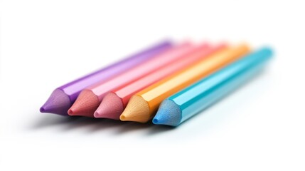 Fototapeta premium Colorful Markers Set Isolated on White Background. Generative AI