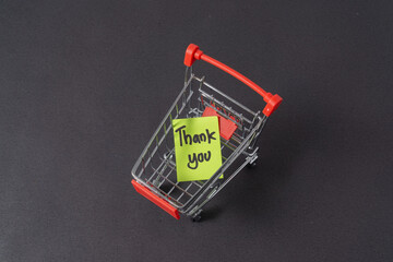 Motivational words for personal development, thank you, inspirational handwriting on sticky notes