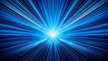 a vibrant blue burst of light radiating outward creating a dynamic and energetic atmosphere