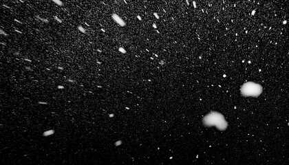 falling real snowflakes heavy snow shot on a black background frosted wide angle insulated ideal for digital composition post production