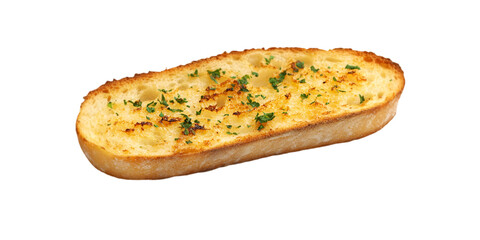 Garlic Bread Isolated on White Background
