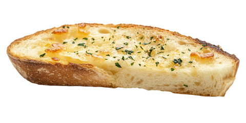 Garlic Bread Isolated on White Background
