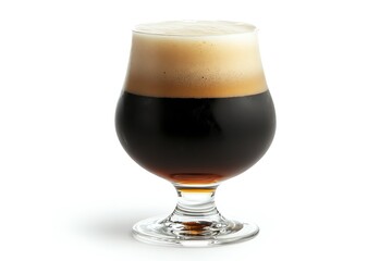 Glass of Dark Beer with Head