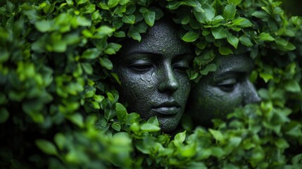 artistic representation of nature and human connection