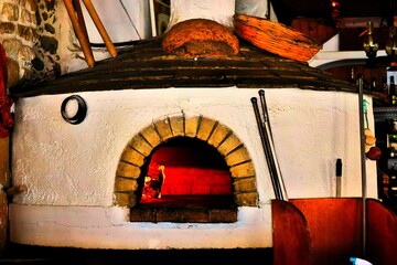 A Cretan wood oven in Crete, Greece