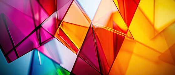 Fototapeta premium colorful abstract geometric shapes for modern design