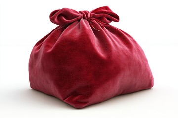 A vibrant stylized graphic featuring a red Christmas sack tied with a green ribbon, perfect for holiday-themed designs and festive decorations.

