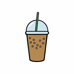 "Bubble Tea Vector Illustration - Trendy Boba Drink Design for Creative Projects"

