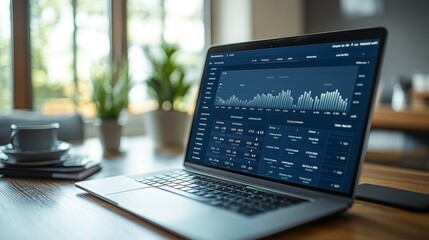 Business team analyzing data with cloud-based CRM software in modern office workspace