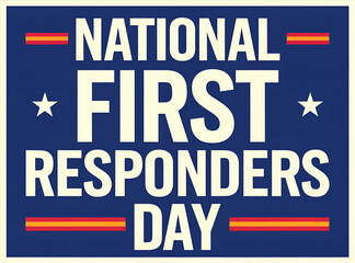 Fototapeta premium national first responders day