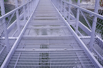 Floor of a suspension bridge