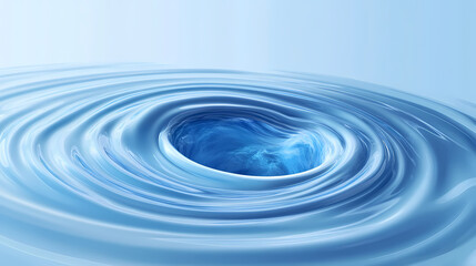 Mysterious universe within a blue vortex. Whirlpool. Illustration