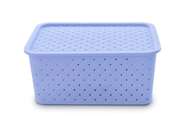 Rectangular plastic storage container