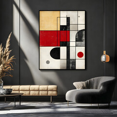 modern living room with sofa