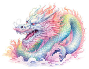 PNG Chinese dragon dessert cream creme.