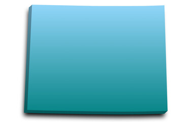 3d Wyoming map with color. United State of America, US, United State