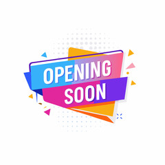 Opening soon abstract banner vector illustration (8)