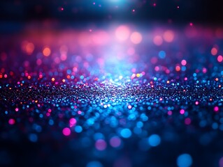 Abstract Blue Pink Glitter Background Sparkle Lights