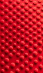 Red circles with a great effect on a light red background, creating a bold and dynamic pattern. 