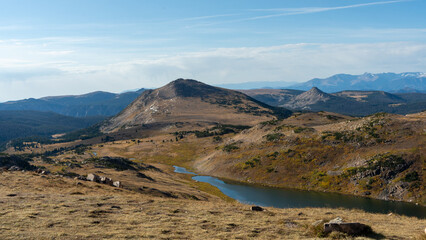 River in Yellowstone National Park on a clear fall day