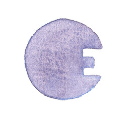 E letter. Textured blue euro symbol representing currency and finance in modern economic trends.