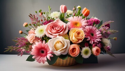 Florale Grüße zum Geburtstag: Geburtstagskarte mit Stil