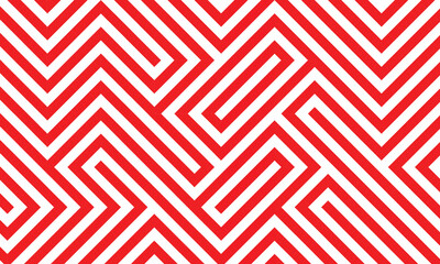 Vector illustration of a maze background with a red outline.