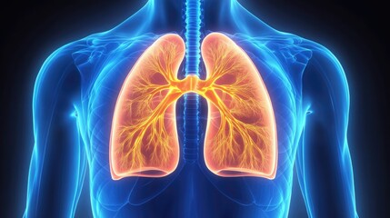 Human Respiratory Health Lung Anatomy