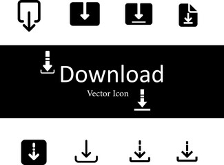 Download From FTP Icon Thick Outline and Fill
