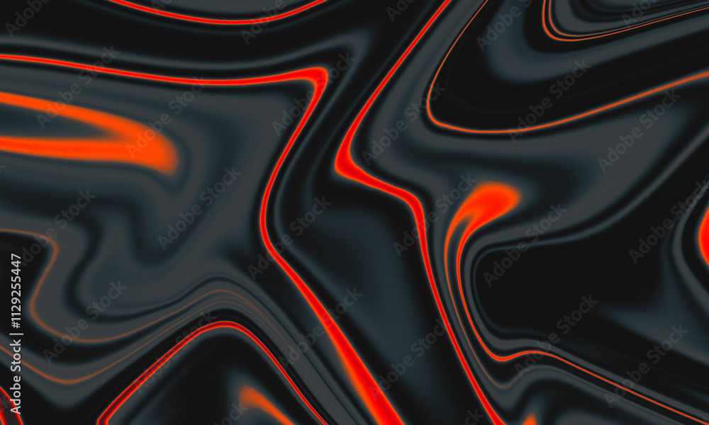 Aufkleber abstract background featuring a mesmerizing swirl of vibrant orange and black hues, creating a dynam