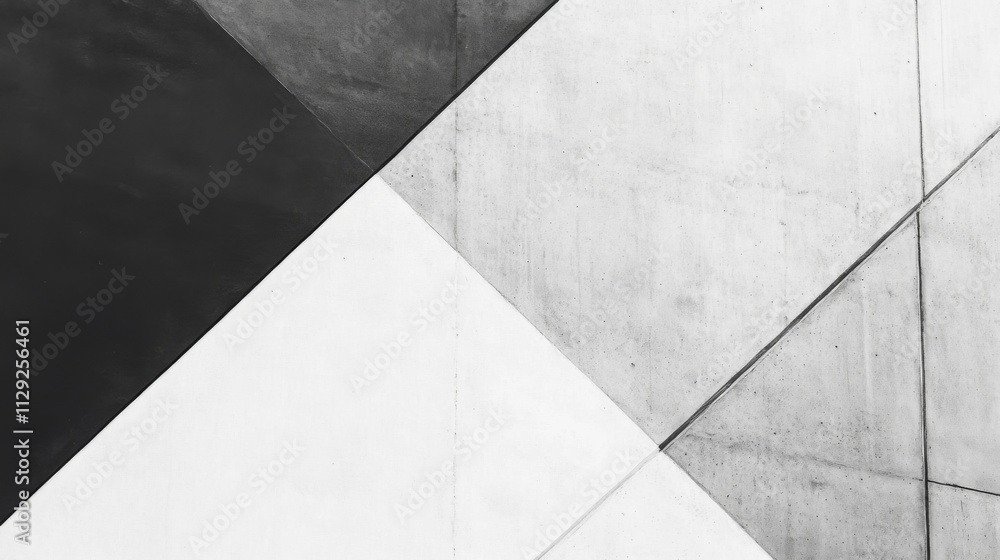 Aufkleber abstract geometric patterns in monochrome with strong contrast elements
