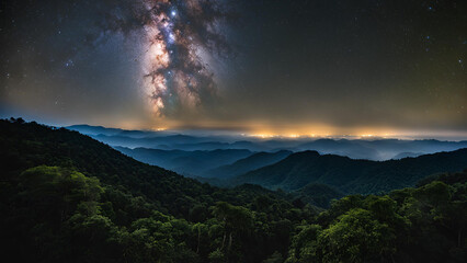 Fototapeta premium Gorgeous galactic views in Thailand