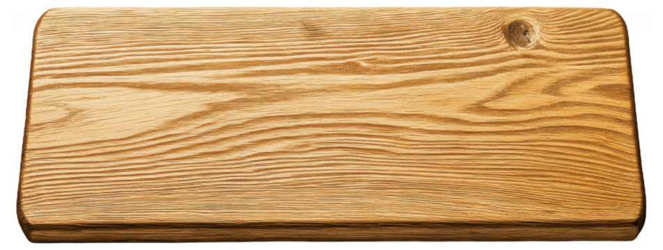 PNG Wooden cutting board with natural grain pattern