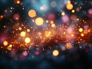 Abstract Colorful Lights Background Sparkle And Glow