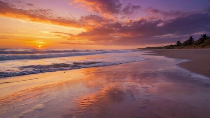 Obraz premium sunset over the sea