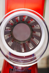 nozzle in a mechanical grater. Multislicer grater for vegetables and fruits 3 in 1 with...