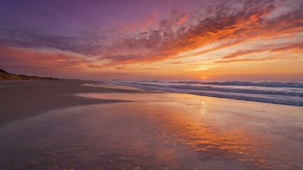 Fototapeta premium sunset over the sea