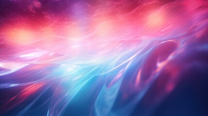 Abstract Pink and Blue Wave Fabric Design